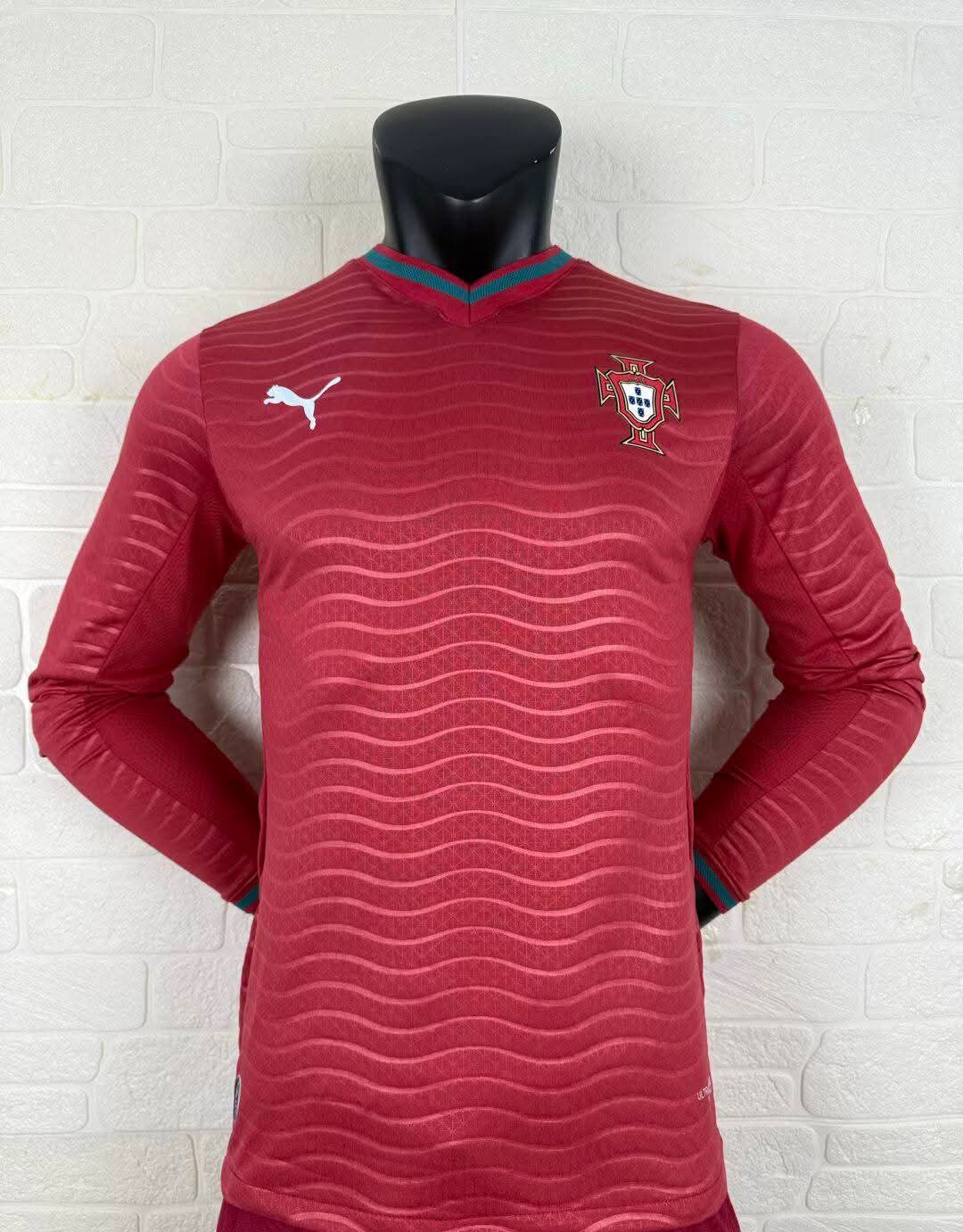 2026 PORTUGAL HOME WORLD CUP JERSEYS LONG SLEEVE (PLAYER VERSION)
